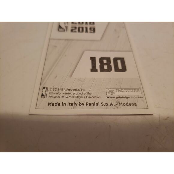 Joel Embiid 2018-2019 Panini Sticker #180 - Philadelphia 76 - European Italy - Picture 3 of 3